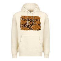 Sandshell leopard glitter background Premium Hoodie - RanaPortraitStore