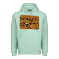 Seafoam leopard glitter background Premium Hoodie - RanaPortraitStore