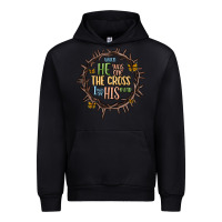 Black when he was one the cross i was one his mind Urban Hoodie - MaliasSmallBusiness