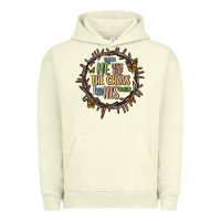 Pigment Pistachio when he was one the cross i was one his mind Urban Hoodie - MaliasSmallBusiness