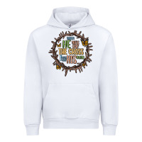 White when he was one the cross i was one his mind Urban Hoodie - MaliasSmallBusiness