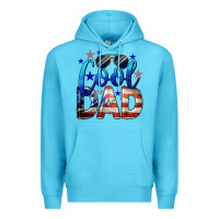 Ocean Blue Cool American Dad Premium Hoodie - LillyAllenDesigns