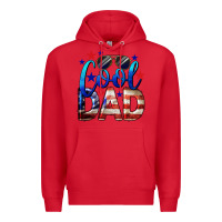 Red Cool American Dad Premium Hoodie - LillyAllenDesigns