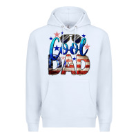 White Cool American Dad Premium Hoodie - LillyAllenDesigns