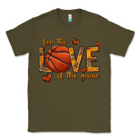 Army Green for the love of the game basketball Classic Tee - texasbilliewilder