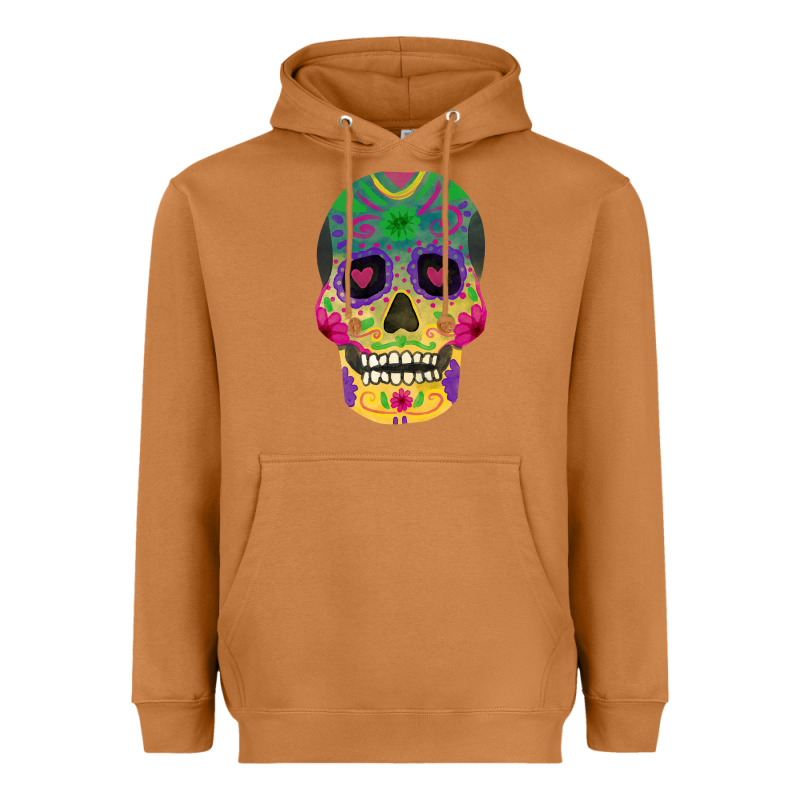 Sugar Skull Heavyweight Hoodie by FaDigitalArtStudio | Teevron