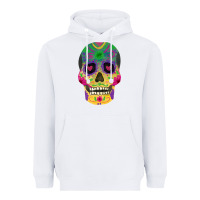 White sugar skull Heavyweight Hoodie - FaDigitalArtStudio