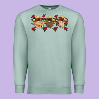 Mexico Gnomes Premium Sweatshirt Designed By Hra Design Shop