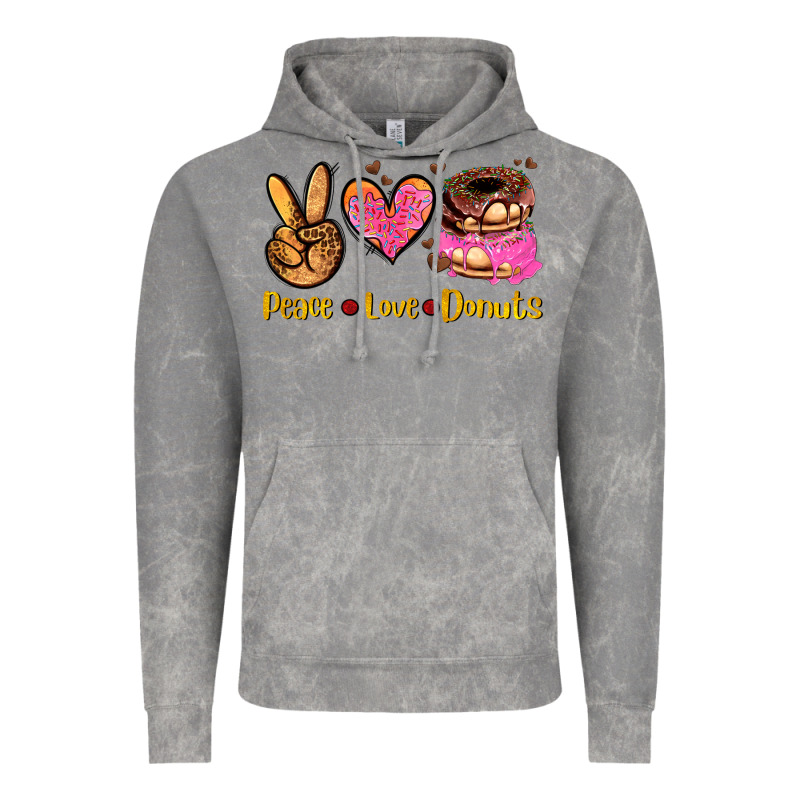 Peace Love Donuts Vintage Hoodie by AdoDesignShop | Teevron