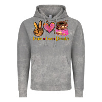 Cloud Rock peace love donuts Vintage Hoodie - AdoDesignShop