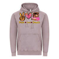 Vintage Zinc peace love donuts Vintage Hoodie - AdoDesignShop