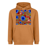 Meerkat patriotic flowers seamless pattern Heavyweight Hoodie - HRA Design Shop