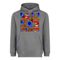 Storm patriotic flowers seamless pattern Heavyweight Hoodie - HRA Design Shop