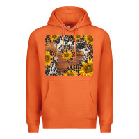 Carrot sunflowers cowhide leopard mousepad Premium Hoodie - Jasminsmagicworld