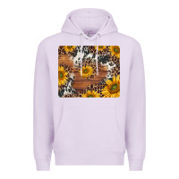 Lilac sunflowers cowhide leopard mousepad Premium Hoodie - Jasminsmagicworld