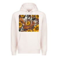Pale Pink sunflowers cowhide leopard mousepad Premium Hoodie - Jasminsmagicworld