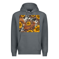 Rock sunflowers cowhide leopard mousepad Premium Hoodie - Jasminsmagicworld