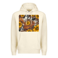 Sandshell sunflowers cowhide leopard mousepad Premium Hoodie - Jasminsmagicworld