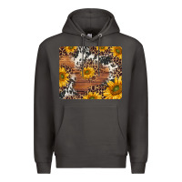 Smoke sunflowers cowhide leopard mousepad Premium Hoodie - Jasminsmagicworld