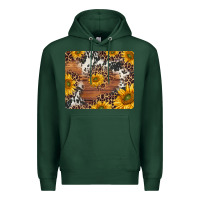 Sports Green sunflowers cowhide leopard mousepad Premium Hoodie - Jasminsmagicworld