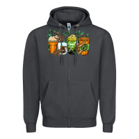 Smoke sloth coffee cups Zipper Hoodie - Zillion Design Studio