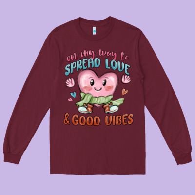 Long Sleeve Tee on my way to spread love