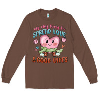 Chestnut on my way to spread love Long Sleeve Tee - MaliasSmallBusiness