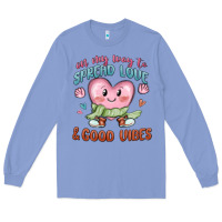 Colony Blue on my way to spread love Long Sleeve Tee - MaliasSmallBusiness