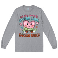 Heather Grey on my way to spread love Long Sleeve Tee - MaliasSmallBusiness
