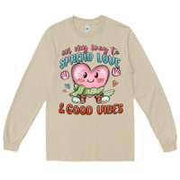 Mushroom on my way to spread love Long Sleeve Tee - MaliasSmallBusiness