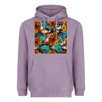 Lavender sunflower horses seamless pattern Heavyweight Hoodie - HRA Design Shop