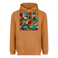 Meerkat sunflower horses seamless pattern Heavyweight Hoodie - HRA Design Shop