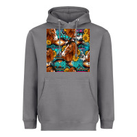 Storm sunflower horses seamless pattern Heavyweight Hoodie - HRA Design Shop