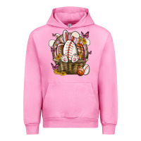 Fuchsia Pink easter basket sports Urban Hoodie - MaliasSmallBusiness