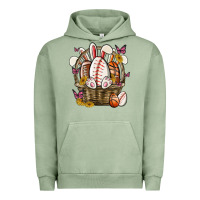 Pigment Oil Green easter basket sports Urban Hoodie - MaliasSmallBusiness
