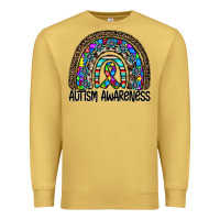 Antique Gold autism awareness Premium Sweatshirt - CowhideDigitalArt