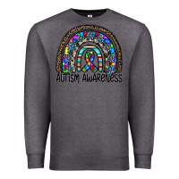 Charcoal Heather autism awareness Premium Sweatshirt - CowhideDigitalArt