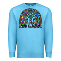 Ocean Blue autism awareness Premium Sweatshirt - CowhideDigitalArt