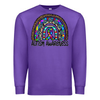 Purple autism awareness Premium Sweatshirt - CowhideDigitalArt