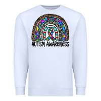 White autism awareness Premium Sweatshirt - CowhideDigitalArt