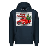 Navy merry christmas mousepad Premium Hoodie - Jasminsmagicworld