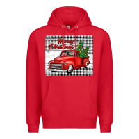 Red merry christmas mousepad Premium Hoodie - Jasminsmagicworld