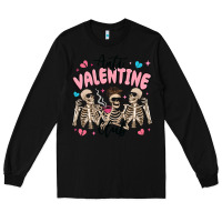 Black anti valentine club Long Sleeve Tee - MaliasSmallBusiness