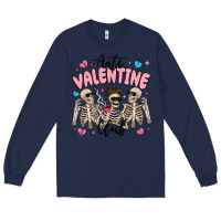 Navy anti valentine club Long Sleeve Tee - MaliasSmallBusiness