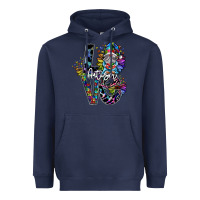 Navy love autism Heavyweight Hoodie - SublimationCraftShop
