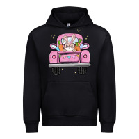 Black easter bunny and truck Urban Hoodie - MaliasSmallBusiness