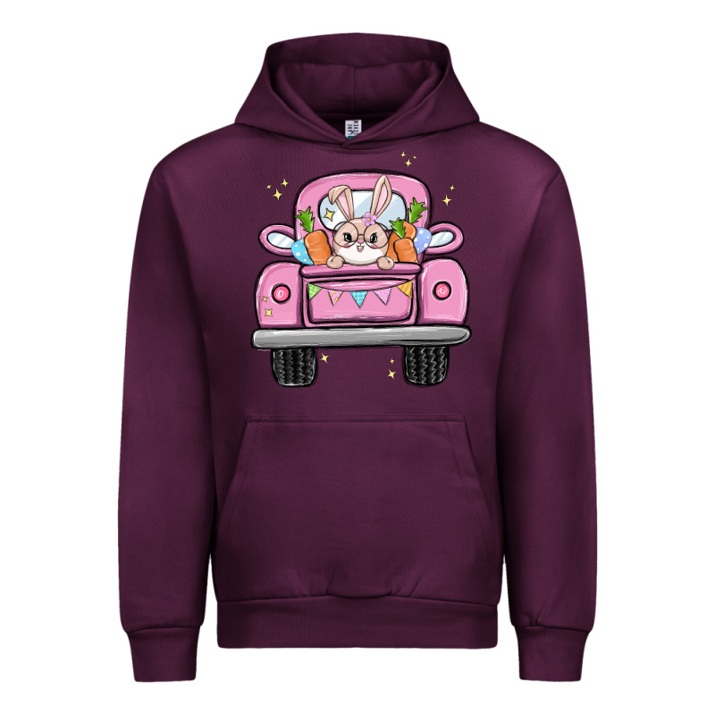 Easter Bunny And Truck Urban Hoodie by MaliasSmallBusiness | Teevron