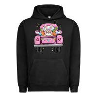 Pigment Black easter bunny and truck Urban Hoodie - MaliasSmallBusiness
