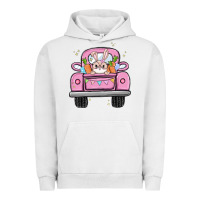 Pigment Lunar Rock easter bunny and truck Urban Hoodie - MaliasSmallBusiness