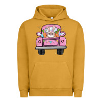 Pigment Peanut Butter easter bunny and truck Urban Hoodie - MaliasSmallBusiness